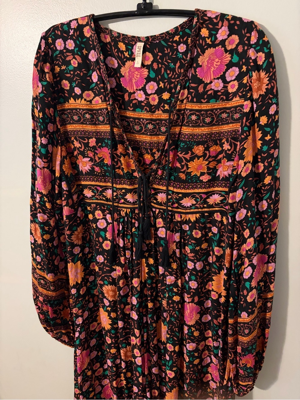 Spell winter garden folk dress midi small - Picture 5 of 9